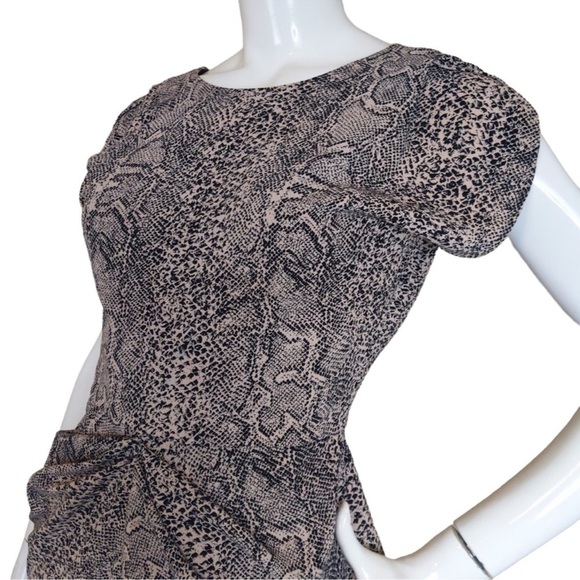 Guess Snakeskin Print Tulip Hem Dress - Picture 5 of 14